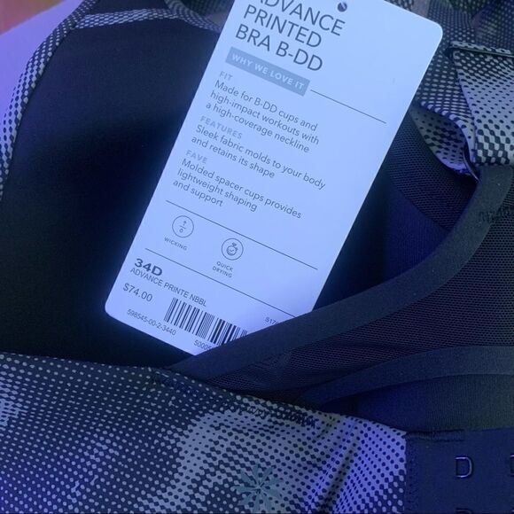 Athleta Advance Printed Bra 36D - Picture 6 of 6